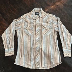 Men’s Wrangler Long Sleeve Pearl Snap